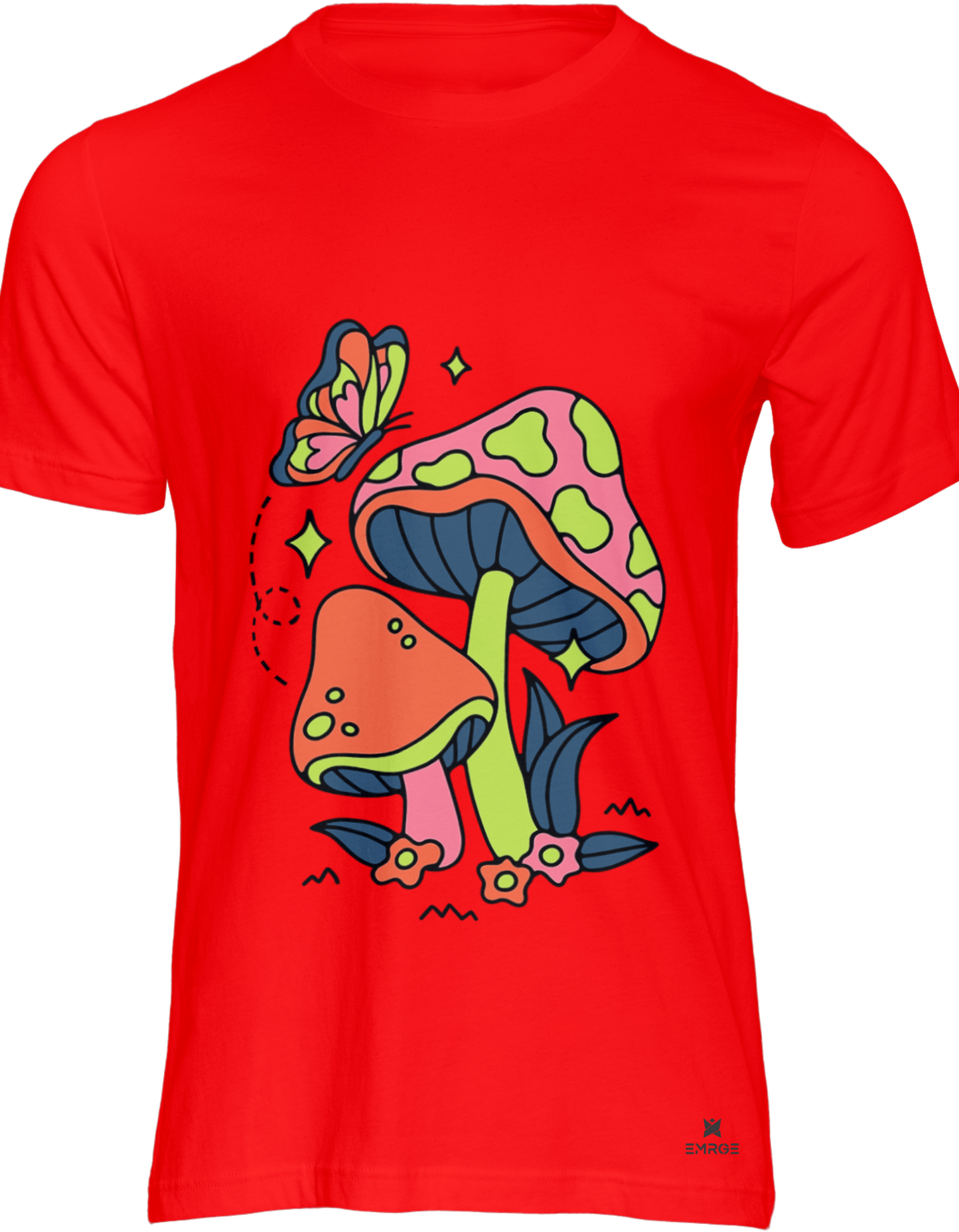 Unisex half sleeve t-shirt - Mushroom