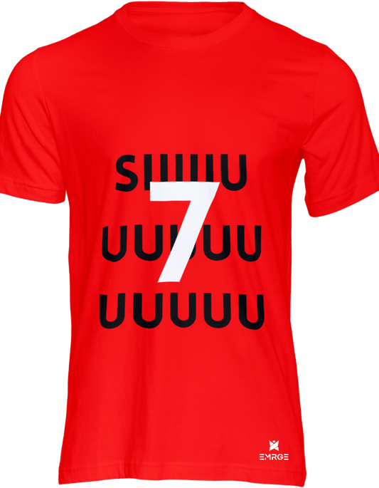 SUII 7 Ronaldo- 100% Cotton Unisex Round Neck t-shirt