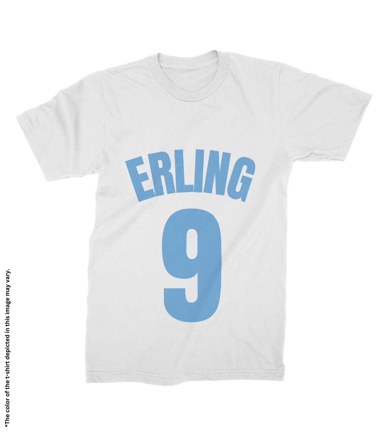 Erling 9 Cotton T-Shirt, Half Sleeve, Unisex, Bio Washed, Ring Spun
