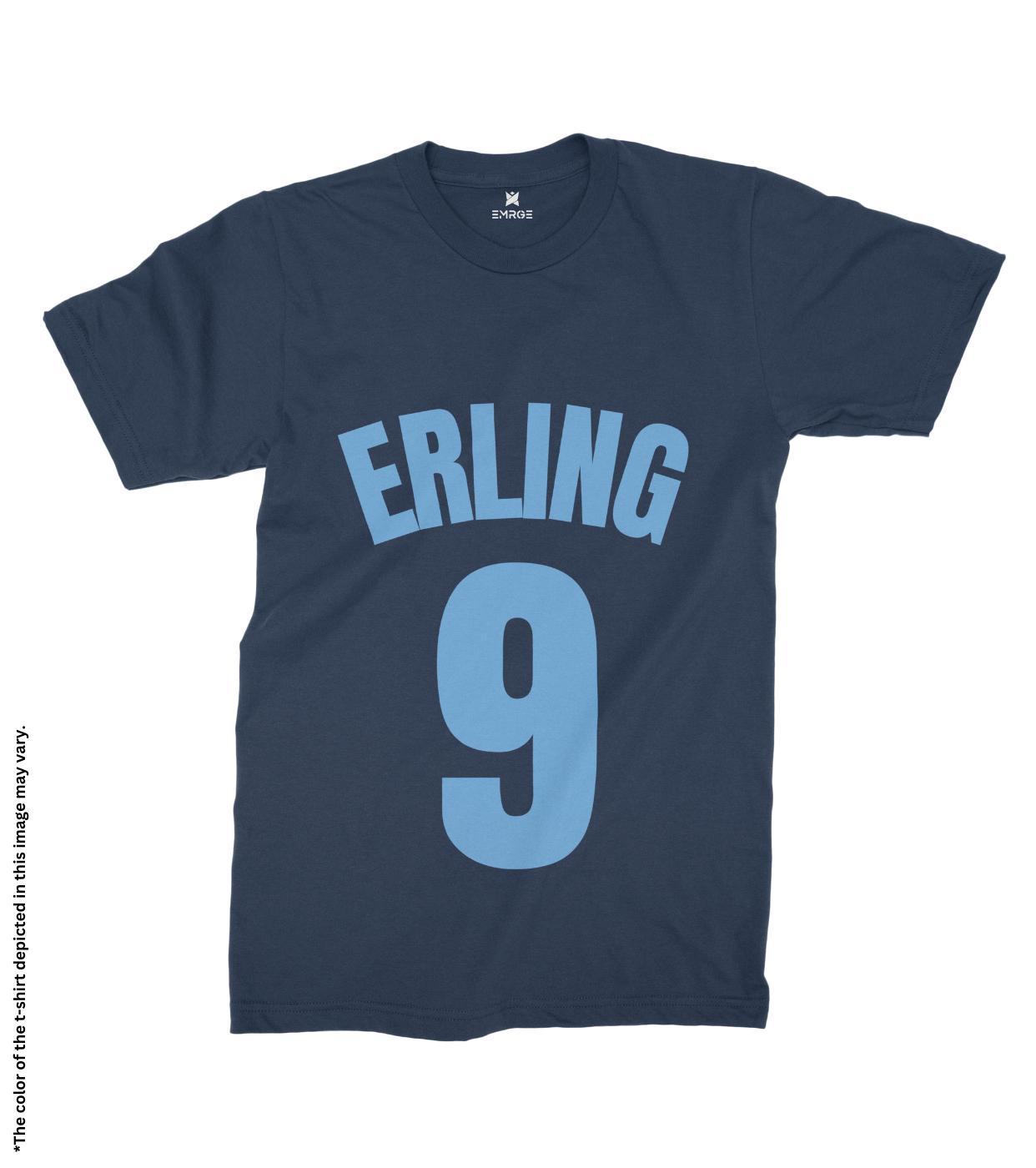 Erling 9 Cotton T-Shirt, Half Sleeve, Unisex, Bio Washed, Ring Spun