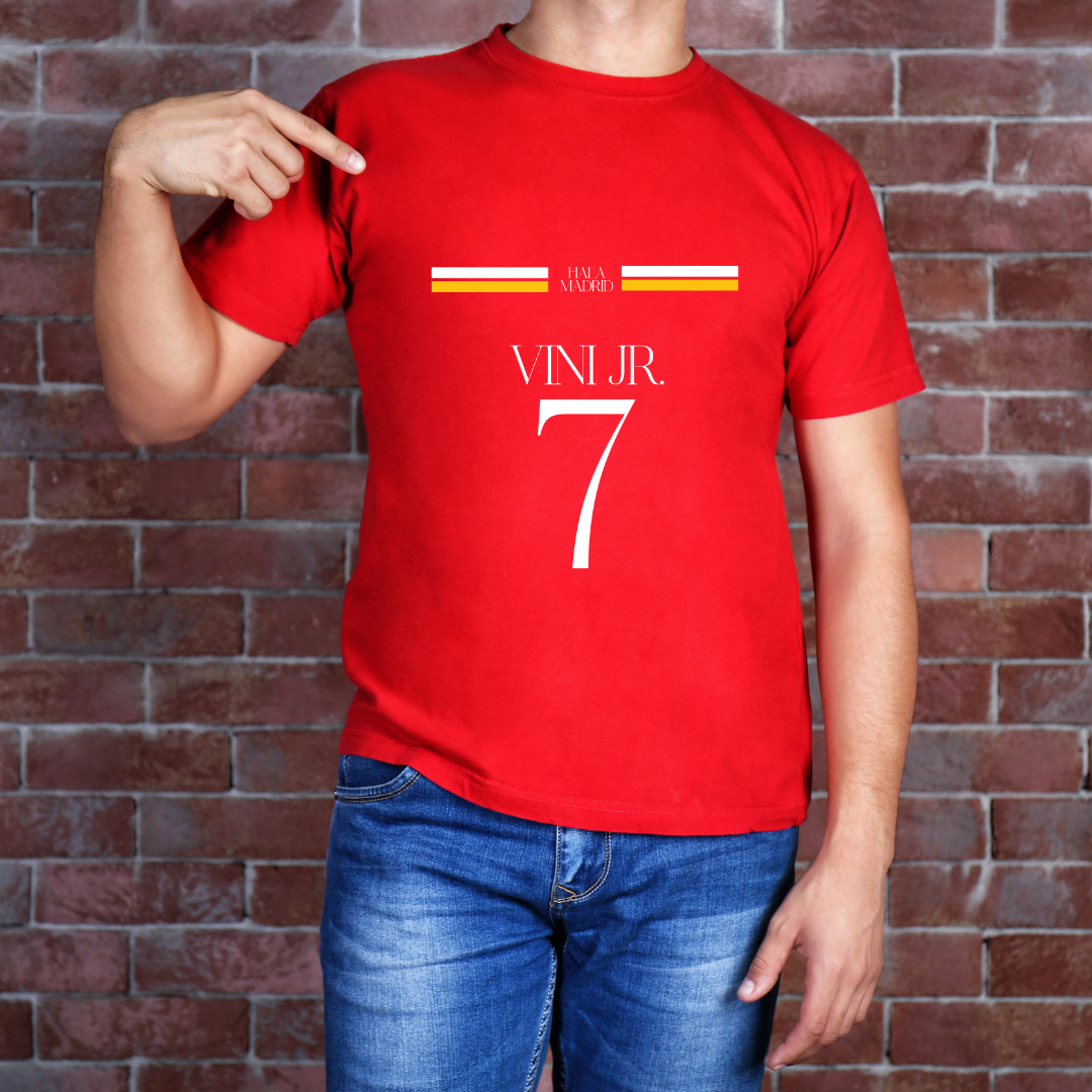 Hala Madrid Vini Jr 7 Round Neck T-Shirt