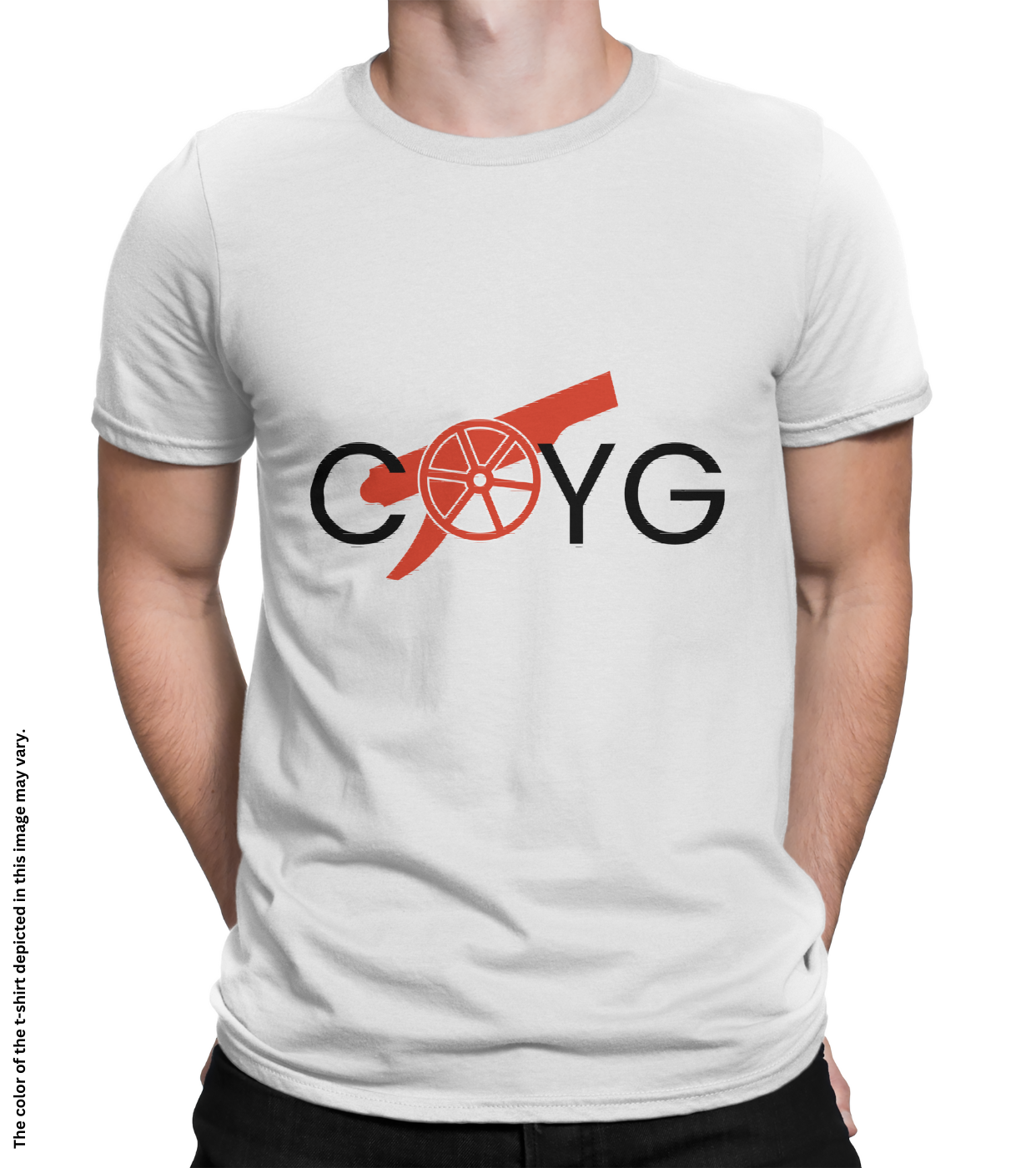 Coyg Cotton T-Shirt, Half Sleeve, Unisex, Bio Washed, Ring Spun