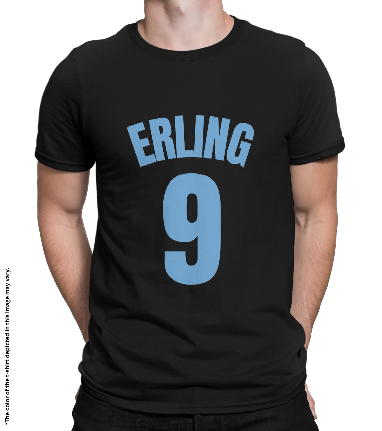 Erling 9 Cotton T-Shirt, Half Sleeve, Unisex, Bio Washed, Ring Spun