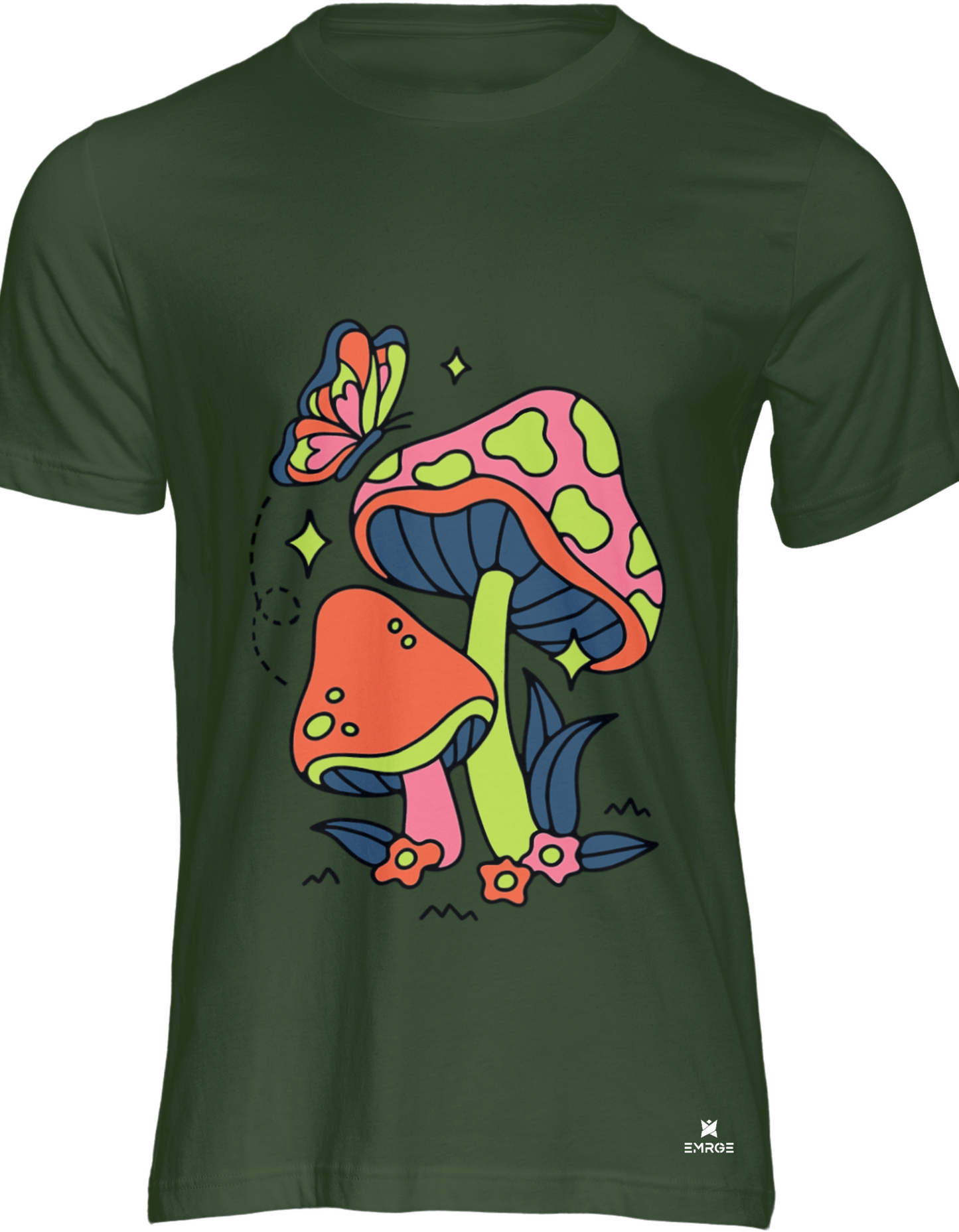 Unisex half sleeve t-shirt - Mushroom