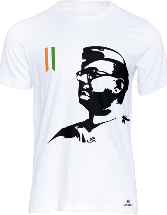Netaji Subhas Chandra Bose - 100% Cotton Unisex Round neck t-shirt