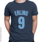 Erling 9 Cotton T-Shirt, Half Sleeve, Unisex, Bio Washed, Ring Spun