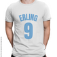 Erling 9 Cotton T-Shirt, Half Sleeve, Unisex, Bio Washed, Ring Spun