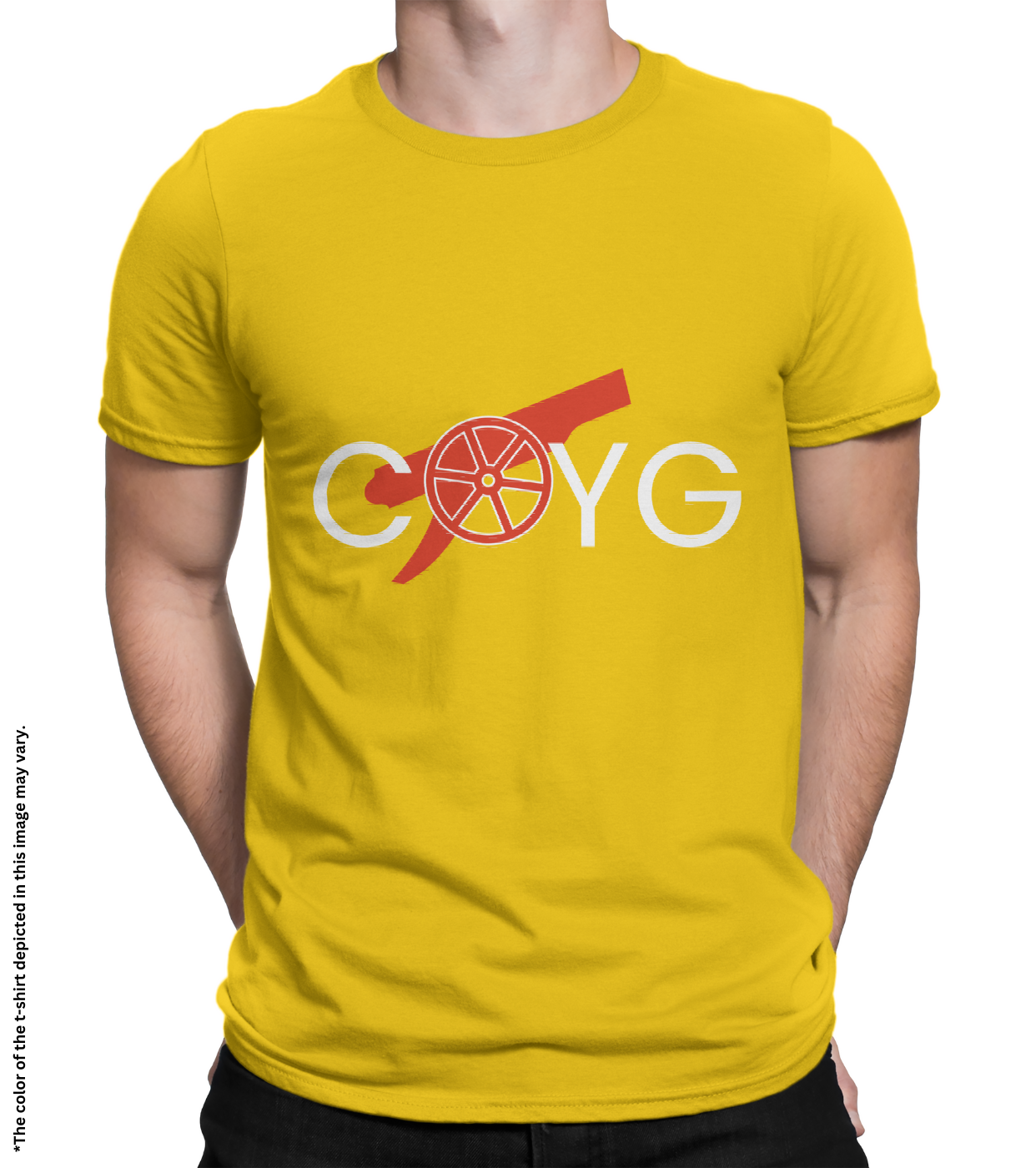 Coyg Cotton T-Shirt, Half Sleeve, Unisex, Bio Washed, Ring Spun