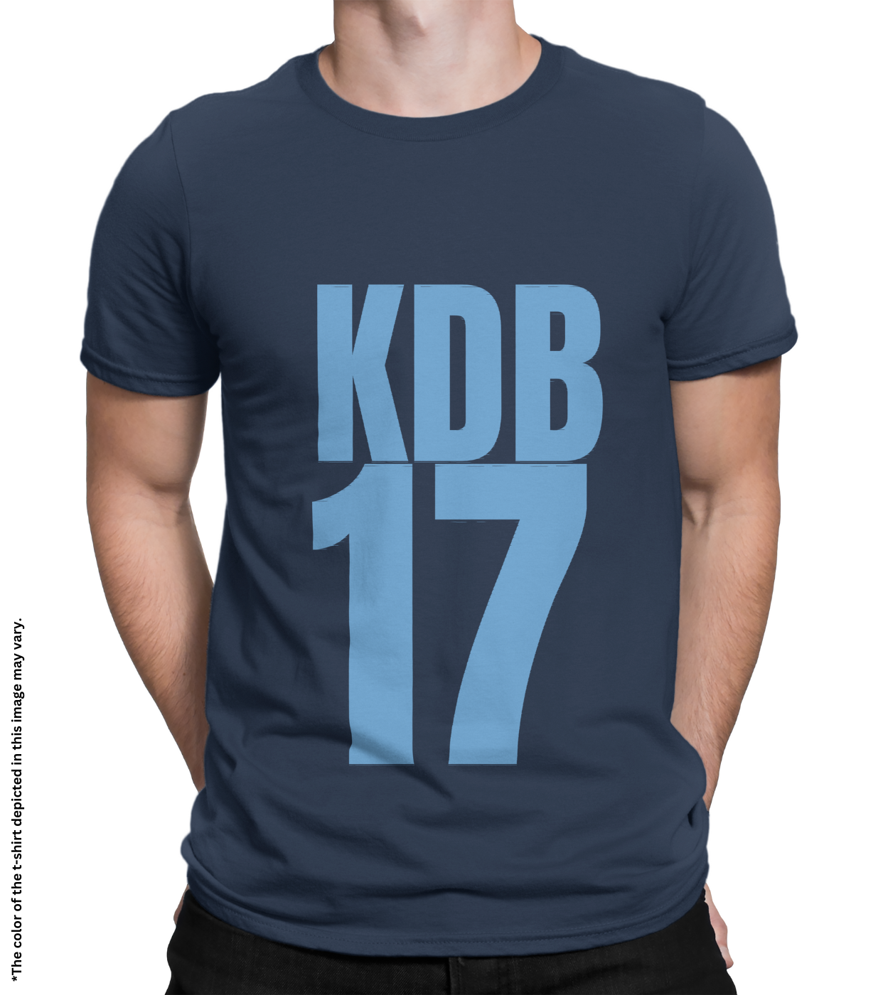 KDB 17 Cotton T-Shirt, Half Sleeve, Unisex, Bio Washed, Ring Spun