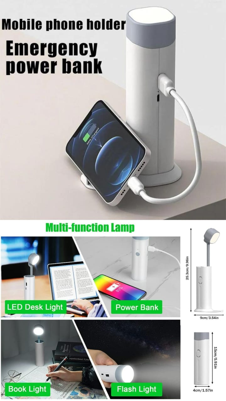 Multi-function desk lamp