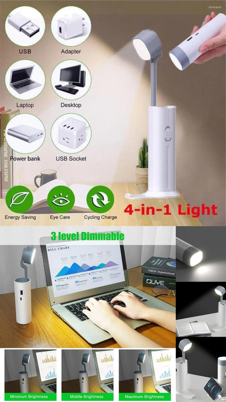 Multi-function desk lamp