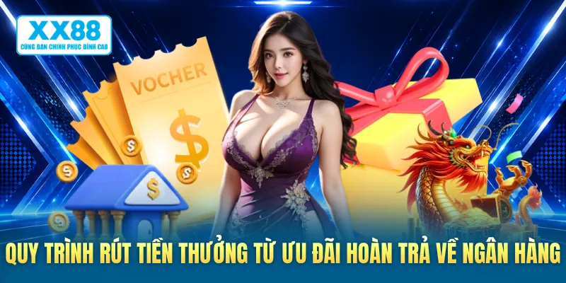 Quy trình rút tiền thưởng từ ưu đãi hoàn trả về ngân hàng